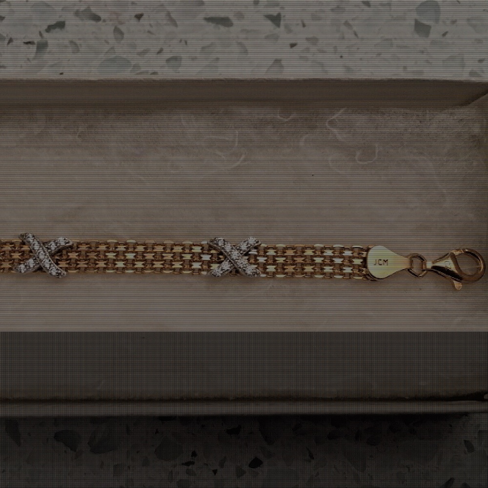 QVC Diamonique 8" Bismark Station Bracelet 18K Gold Plated Over Sterling - Picture 2 of 9